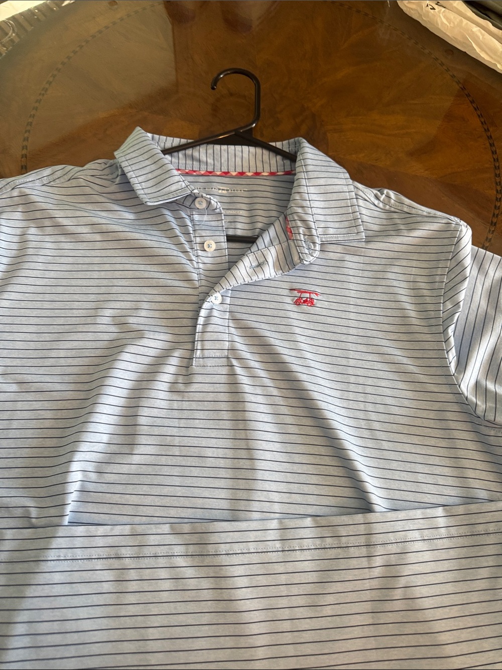 Bald head blues albatross style men’s large golf shirt. Barely used. - Picture 2 of 3
